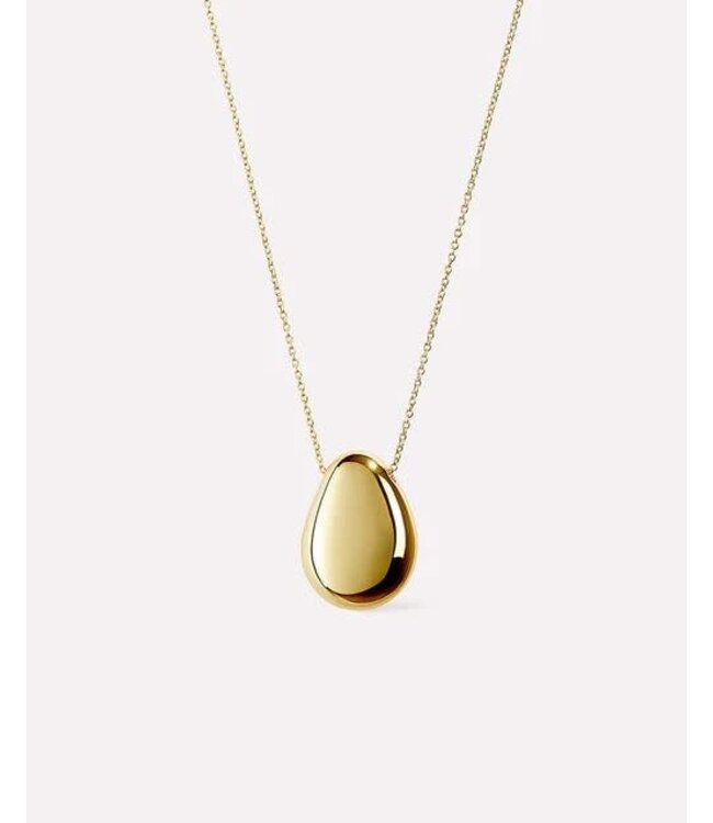 Pebble Gold Pendant Necklace