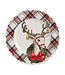 Christmas Tartan Rim Salad Plates