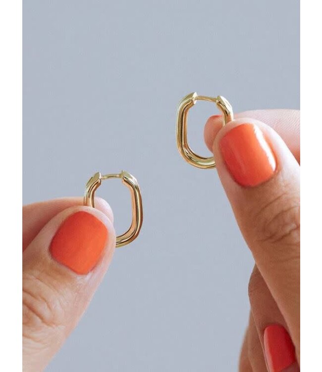 Rox Small Gold Hoop Earrings