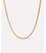 Ina Herringbone Gold Chain Necklace