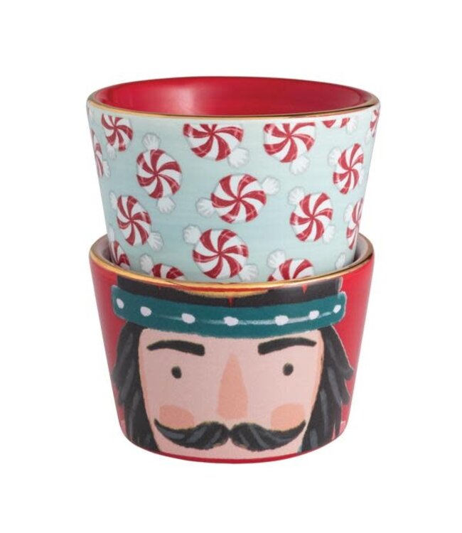 Christmas Patterned Tidbit Sets