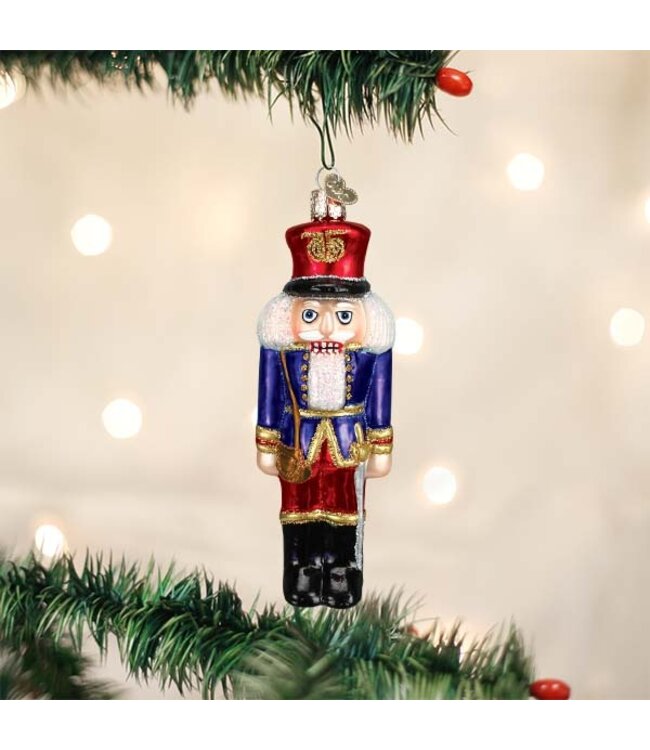 OLD WORLD CHRISTMAS Blue Coat Soldier Nutcracker Ornament