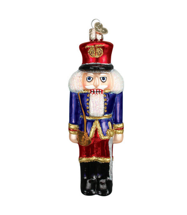 OLD WORLD CHRISTMAS Blue Coat Soldier Nutcracker Ornament
