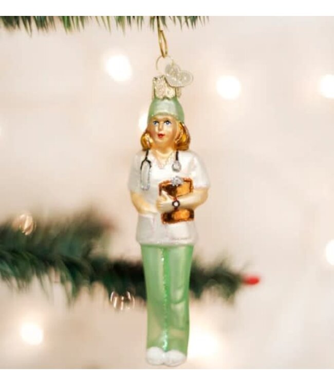 OLD WORLD CHRISTMAS Nurse Ornament