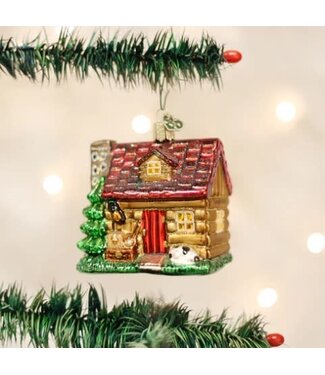 OLD WORLD CHRISTMAS Lake Cabin Ornament