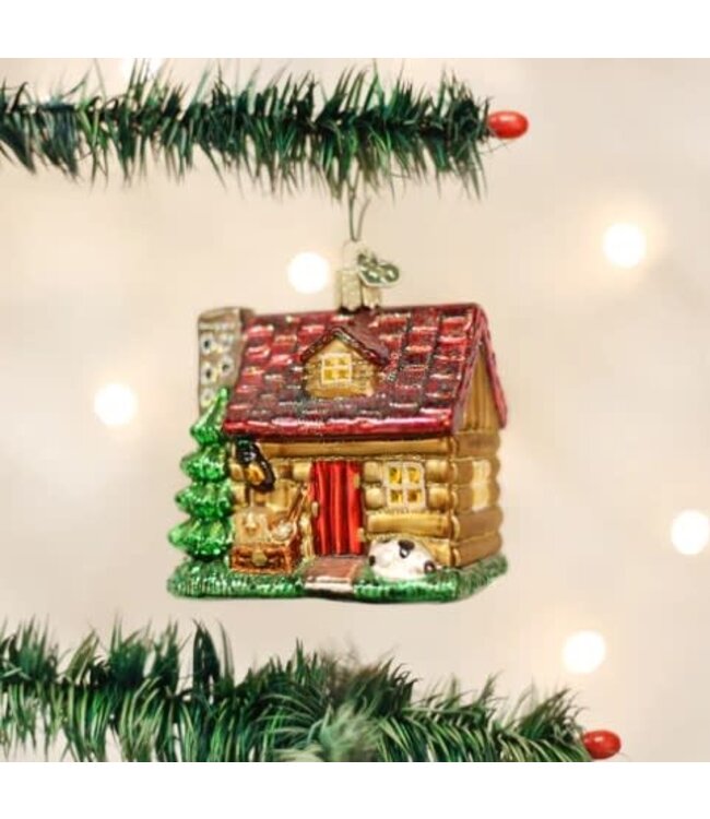 OLD WORLD CHRISTMAS Lake Cabin Ornament
