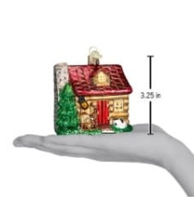OLD WORLD CHRISTMAS Lake Cabin Ornament