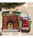 OLD WORLD CHRISTMAS Santa At Hearth Ornament