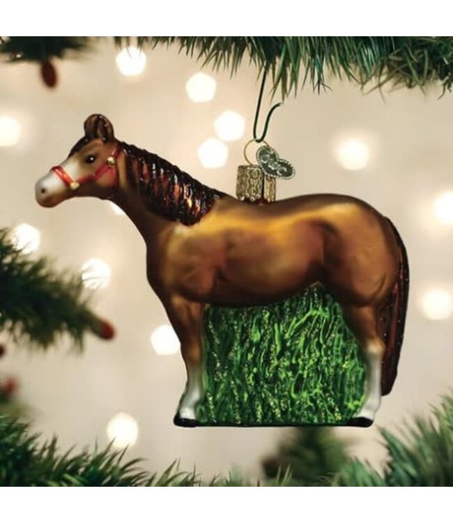 OLD WORLD CHRISTMAS Quarter Horse Ornament