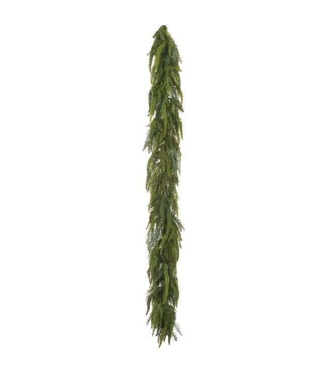 6' Soft PE Cedar Mixed Pine Garland Green