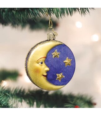 OLD WORLD CHRISTMAS Man In The Moon Ornament