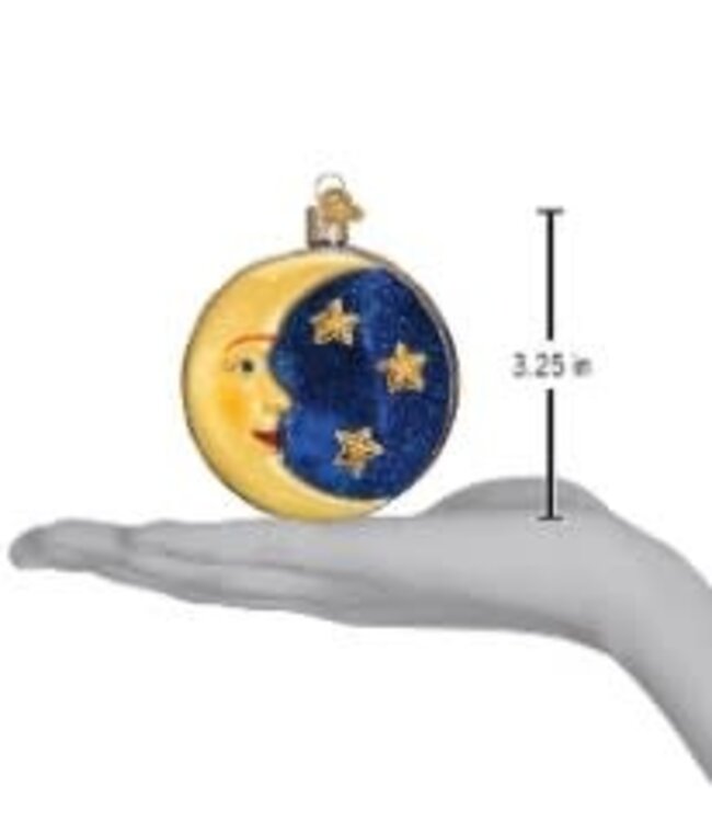 OLD WORLD CHRISTMAS Man In The Moon Ornament