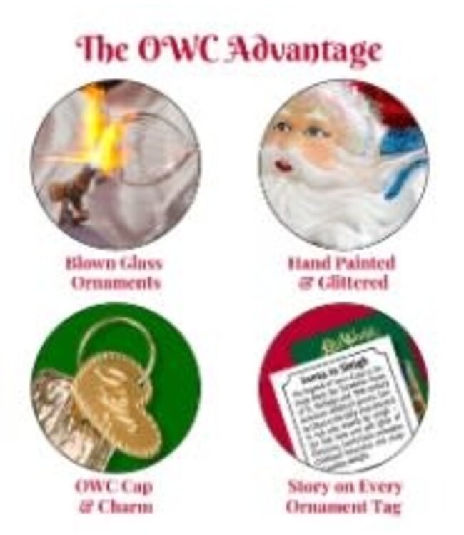 OLD WORLD CHRISTMAS Man In The Moon Ornament