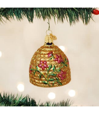 OLD WORLD CHRISTMAS Bee Skep Ornament