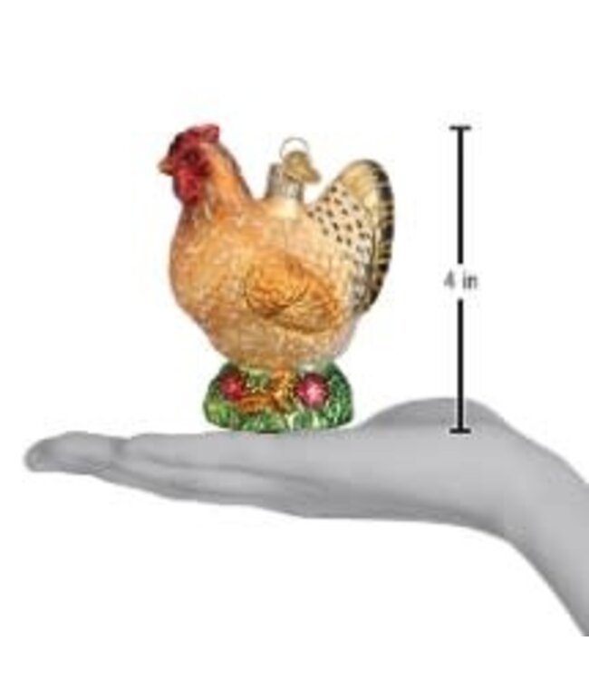 OLD WORLD CHRISTMAS Spring Chicken Christmas Ornament