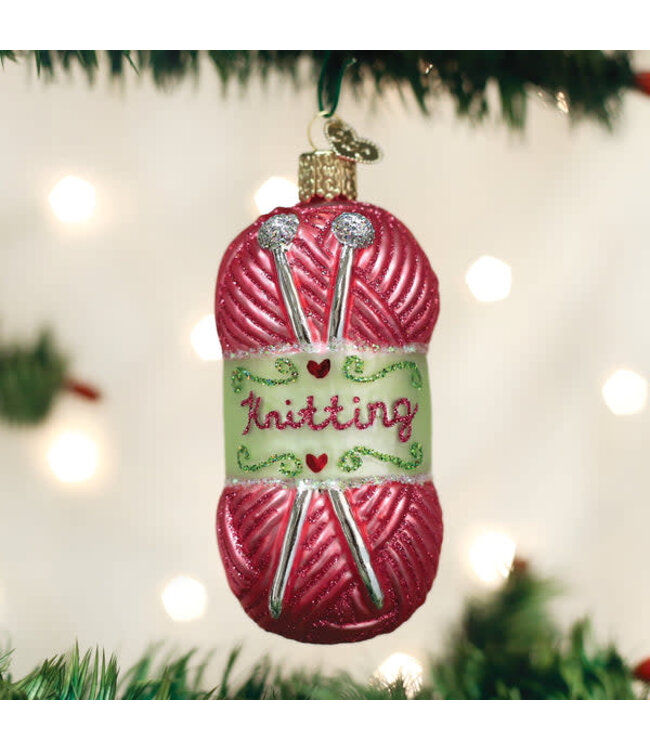 OLD WORLD CHRISTMAS Knitting Yarn Ornament