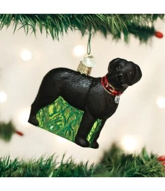 OLD WORLD CHRISTMAS Standing Black Lab
