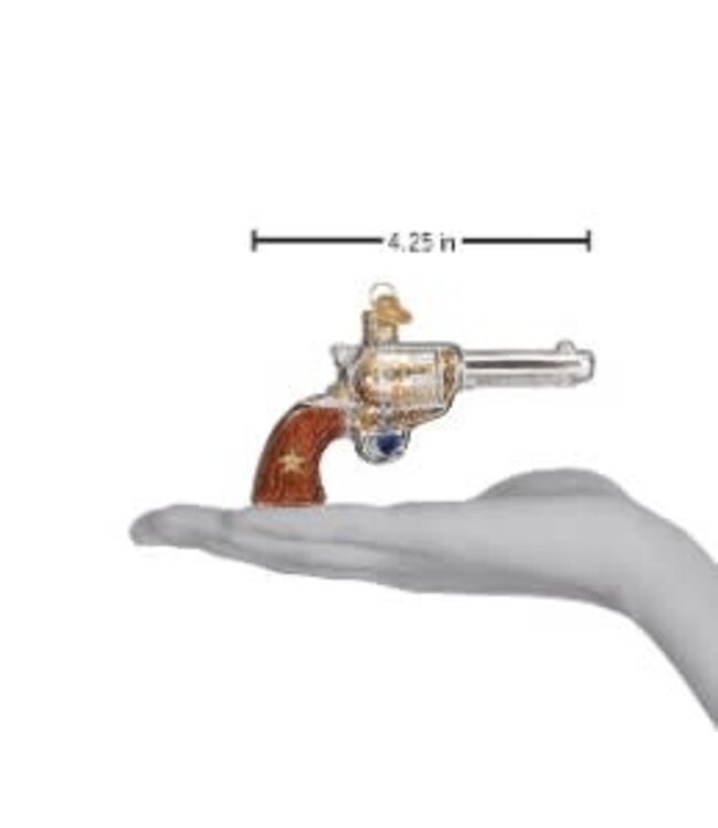 OLD WORLD CHRISTMAS Western Revolver Ornament