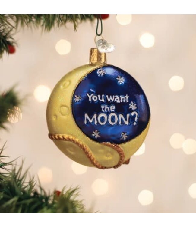 OLD WORLD CHRISTMAS Lasso The Moon Ornament