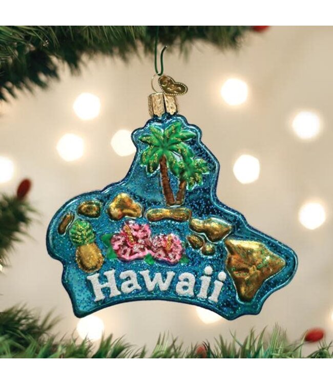 OLD WORLD CHRISTMAS Hawaiian Islands Ornament