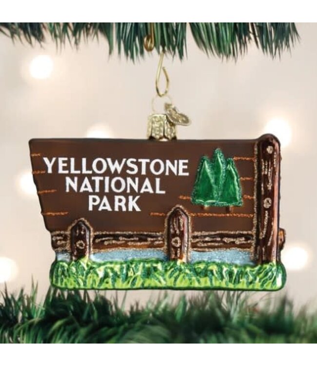 OLD WORLD CHRISTMAS Yellowstone National Park Ornament