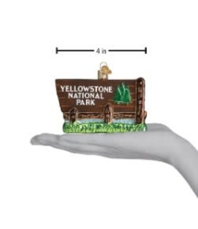 OLD WORLD CHRISTMAS Yellowstone National Park Ornament