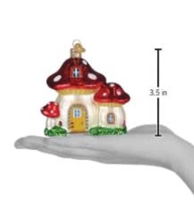 OLD WORLD CHRISTMAS Mushroom House Ornament