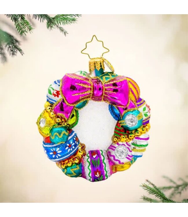 CHRISTOPHER RADKO Vintage Holiday Wreath Gem