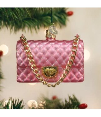 OLD WORLD CHRISTMAS Quilted Purse Ornament