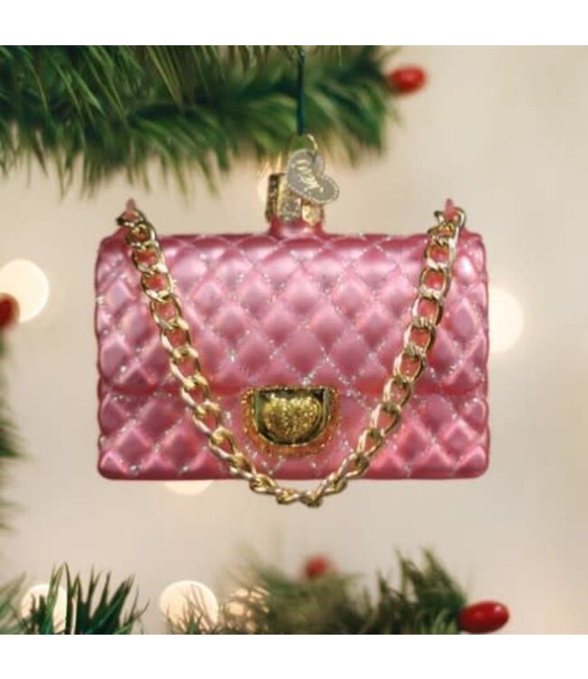 OLD WORLD CHRISTMAS Quilted Purse Ornament