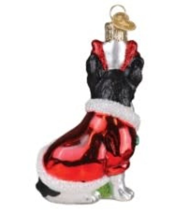 OLD WORLD CHRISTMAS Holiday French Bulldog Ornament