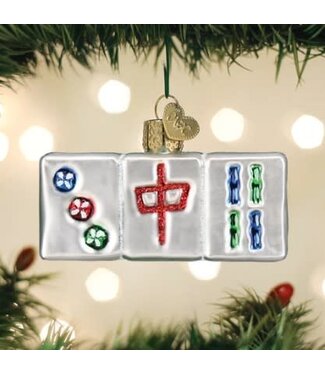 OLD WORLD CHRISTMAS Mahjong Ornament