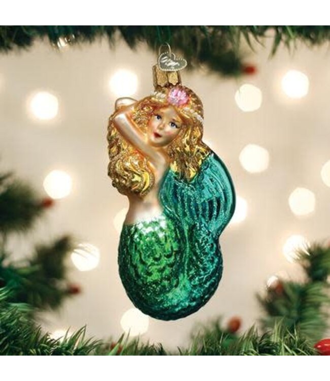 OLD WORLD CHRISTMAS Seashell Mermaid Ornament