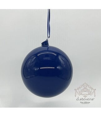 150MM Glass Orb Hand Blown Top Cobalt