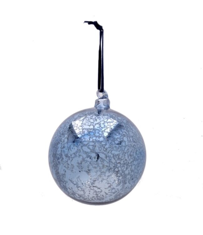 Mercury Glass Ornament Hand Blown Top