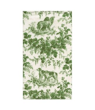 Hunting Toile Evergreen Guest Towels