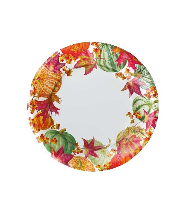 Gourds and Leaves Paper Salad & Dessert Plates