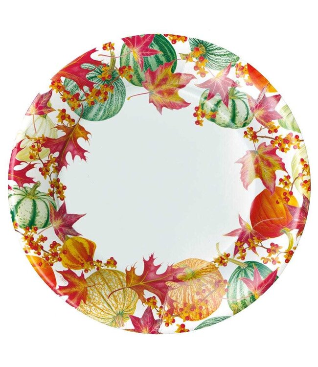 Gourds And Leaves Paper Dinner Plates