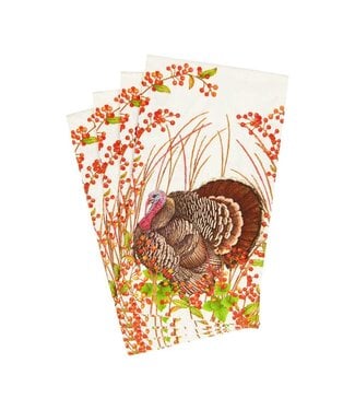Turkey And Berries Guest Towel Napkins