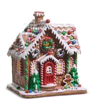 10" Lighted Gingerbread House