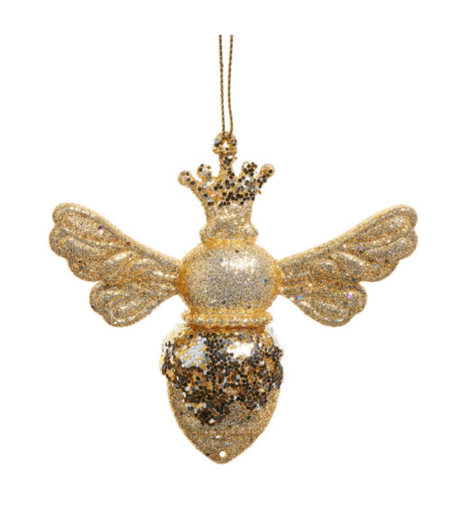 3.75" Crowned Bee Ornament