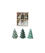 Stoneware Trees Green in Box - Sold as Set