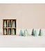 Stoneware Trees Green in Box - Sold as Set