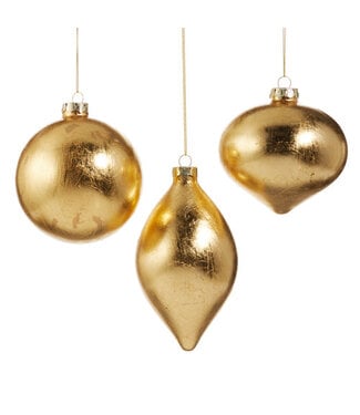 Gold Leaf Ornament - Sold Individually