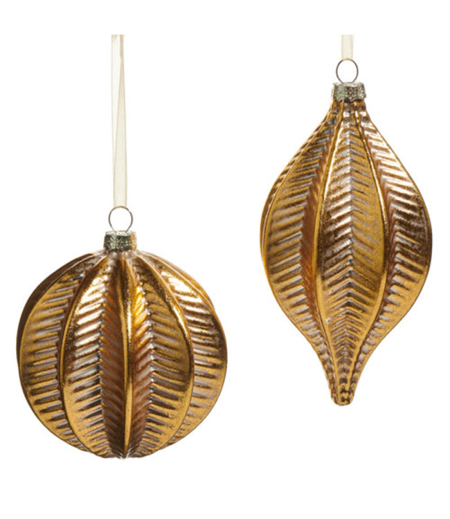Gold Spine Ornament - Sold Individually
