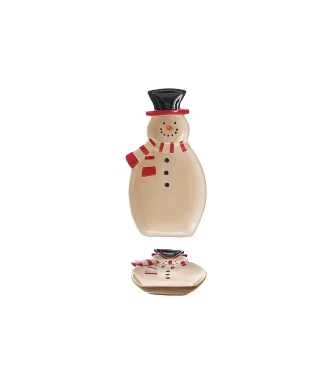 Ceramic Snowman Shaped Dish