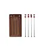 Stainless Steel Stirrers w Blown Glass Candies - Sold as Set
