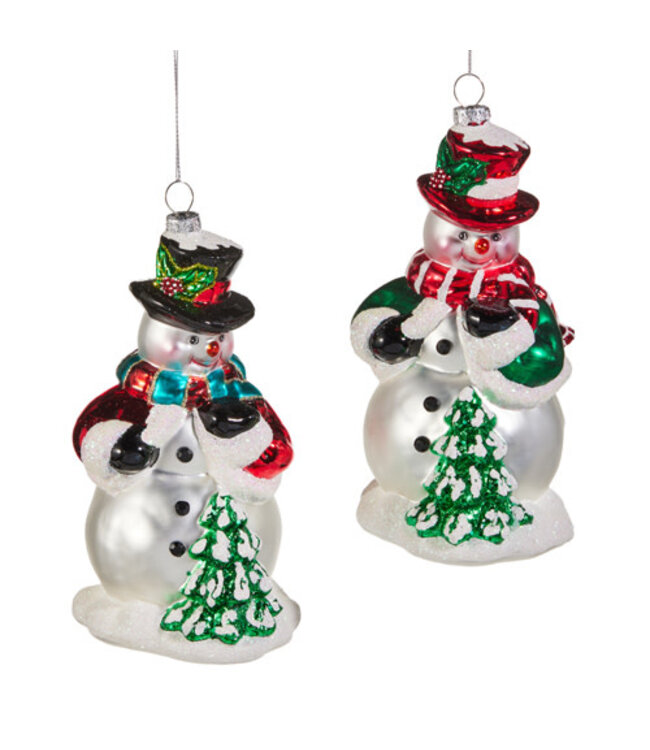 6" Snowman Ornament - Sold Individually