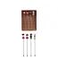 Stainless Steel Picks w Blown Glass Candies - Sold as Set