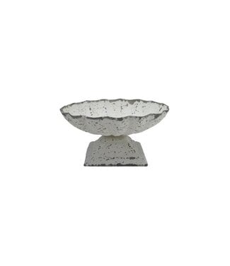 Painted Cast Iron Bowl, Distressed Finish